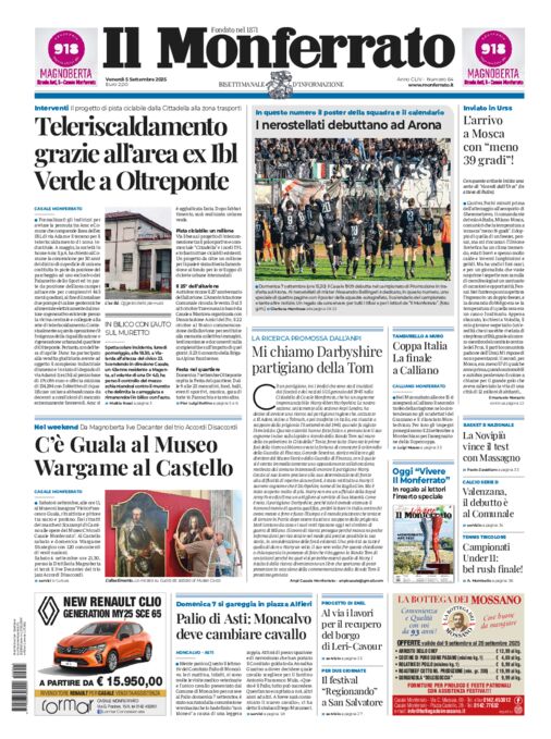 Il Monferrato - Edizione 64 del 05/09/2025